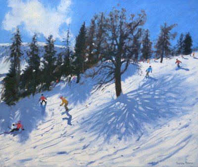 Spring skiers, Verbier, 2010 by Andrew Macara